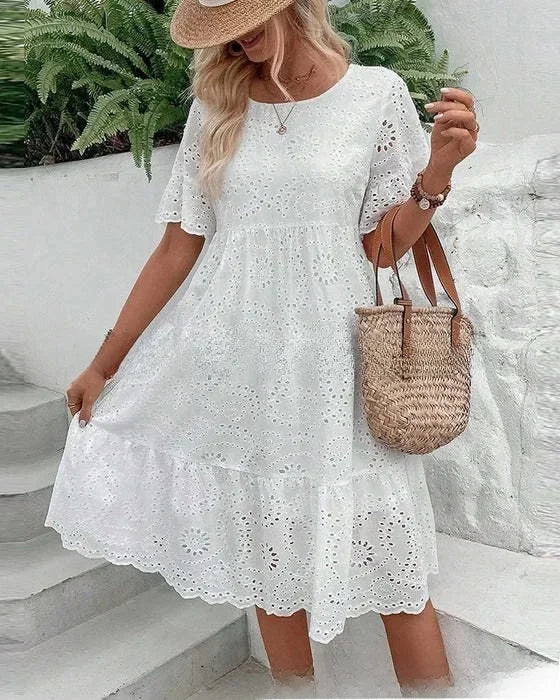 Jacky | Elegant Lace Midi Dress