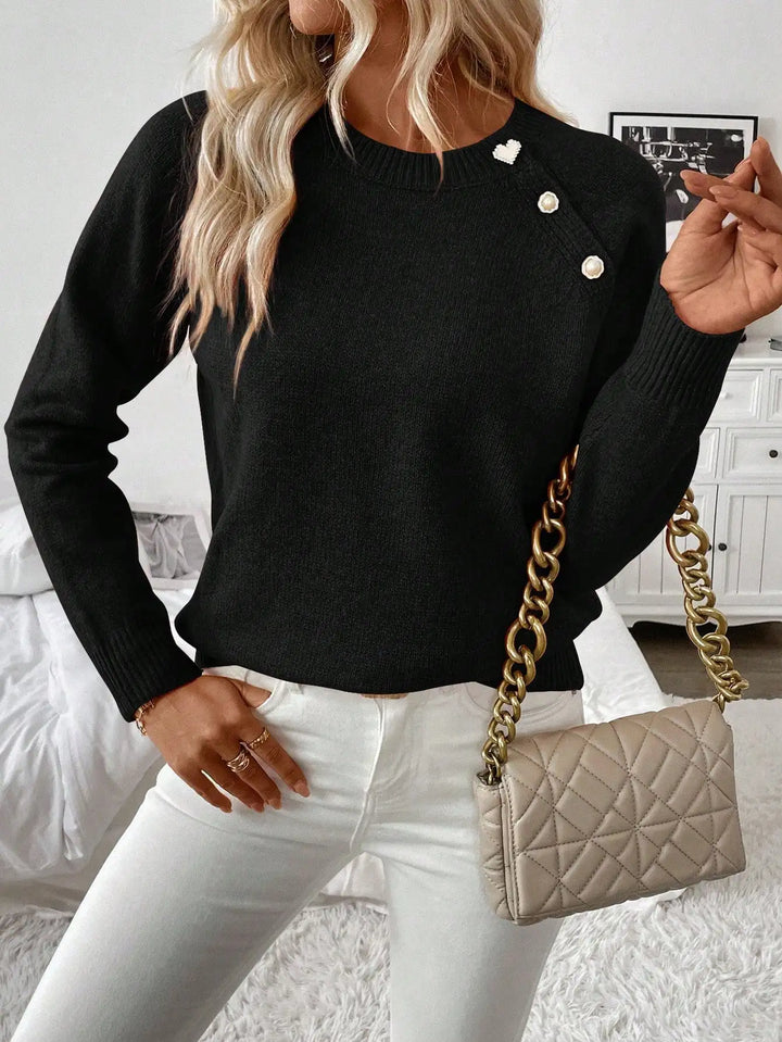 Kaia - Button Detail Knit