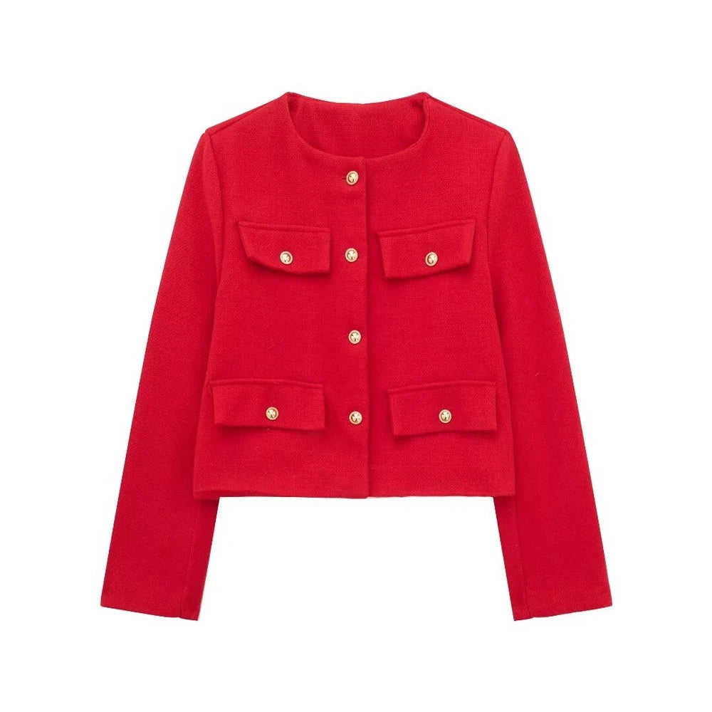 Odessa - Cropped Button Jacket