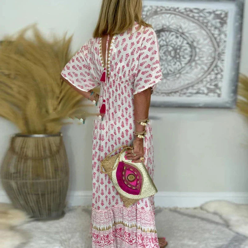 Mariala | Vibrant Bohemian Maxi Dress