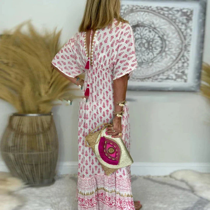Mariala | Vibrant Bohemian Maxi Dress