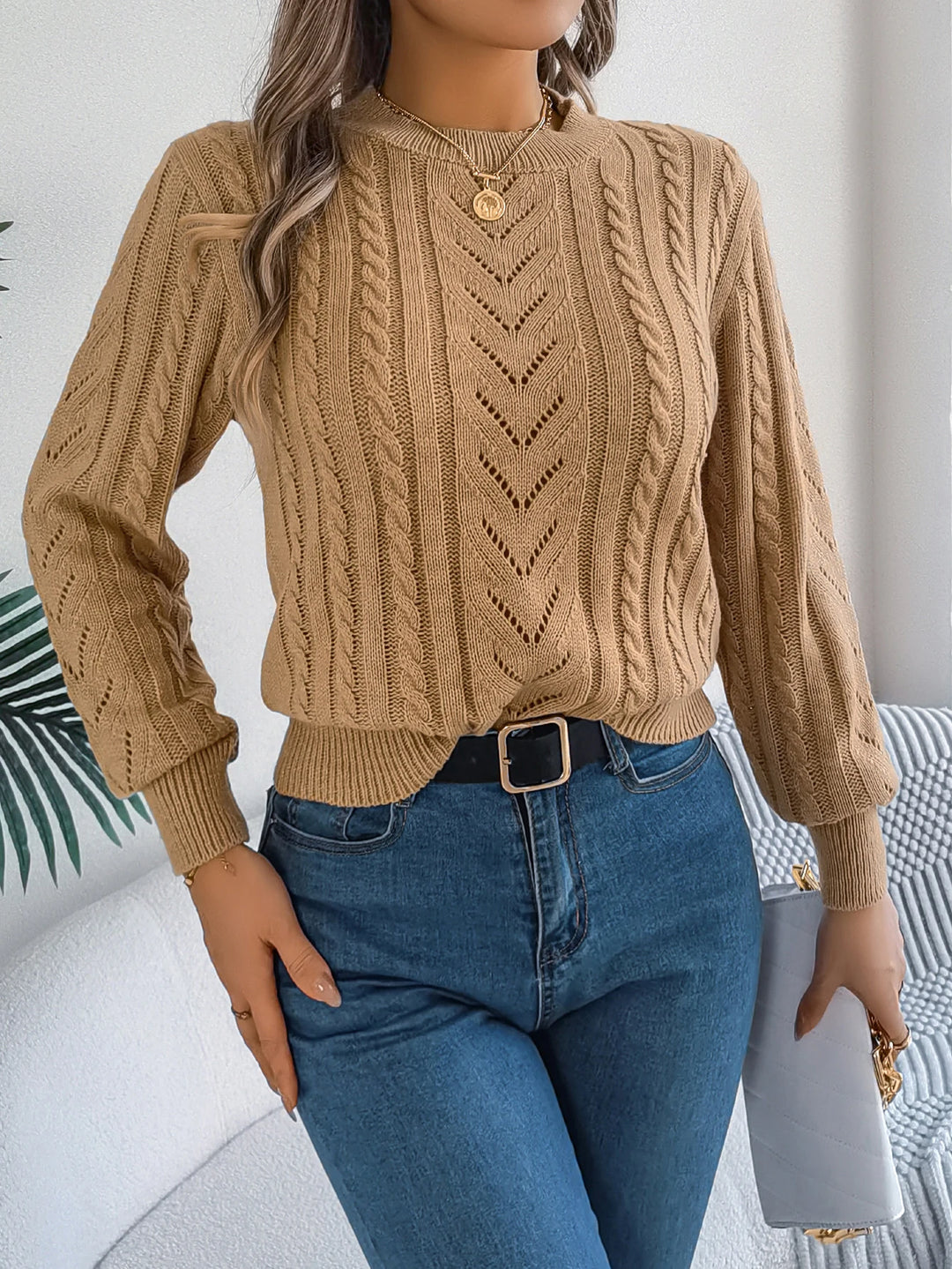 Aria - Cable Knit Jumper
