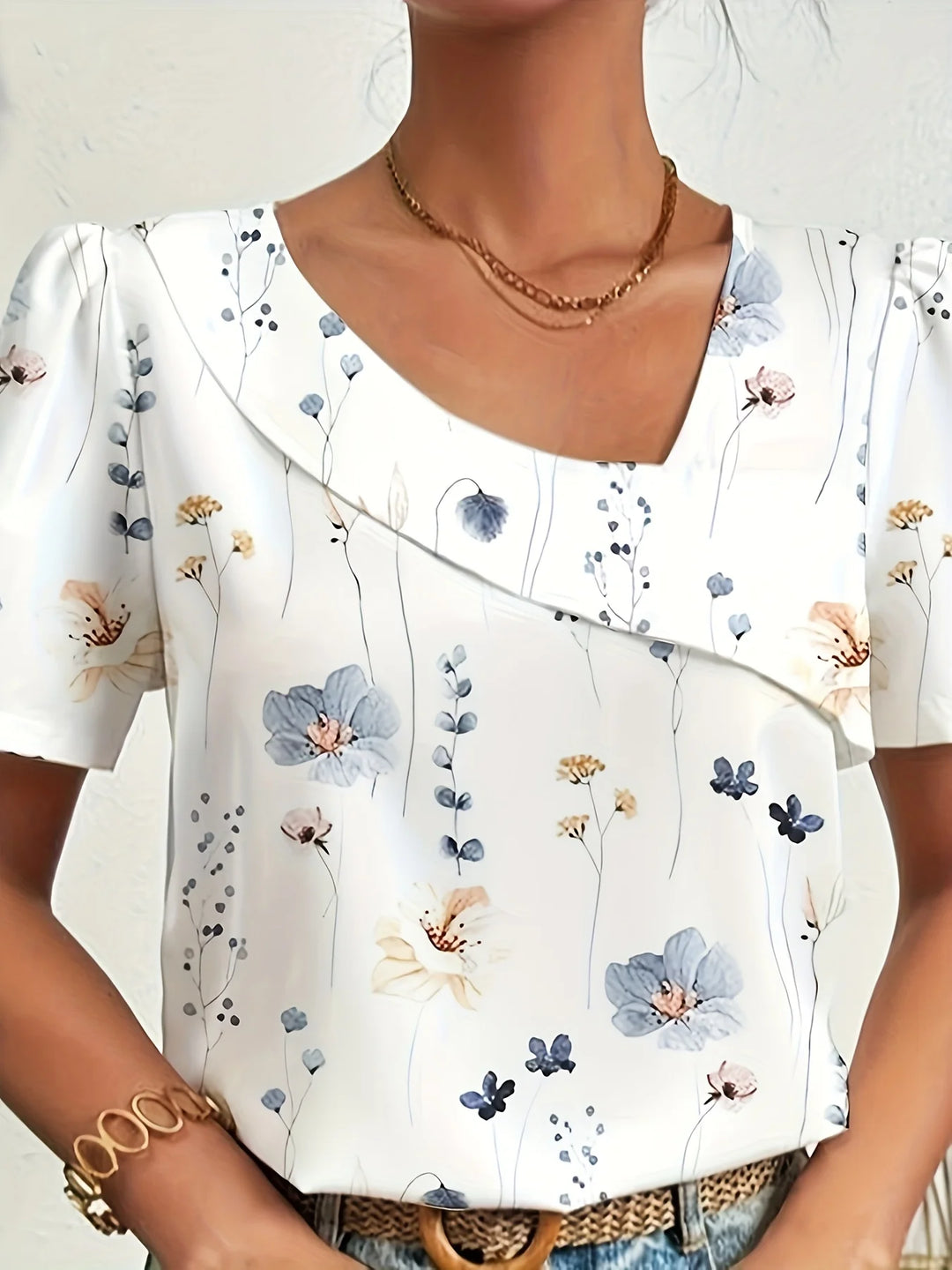 Grace - Soft Butterfly Print Blouse
