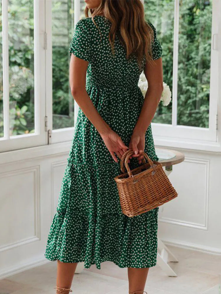 Ruth | Vintage Floral Maxi Dress