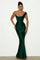 Velixa | Pleated Fishtail Gown - Green