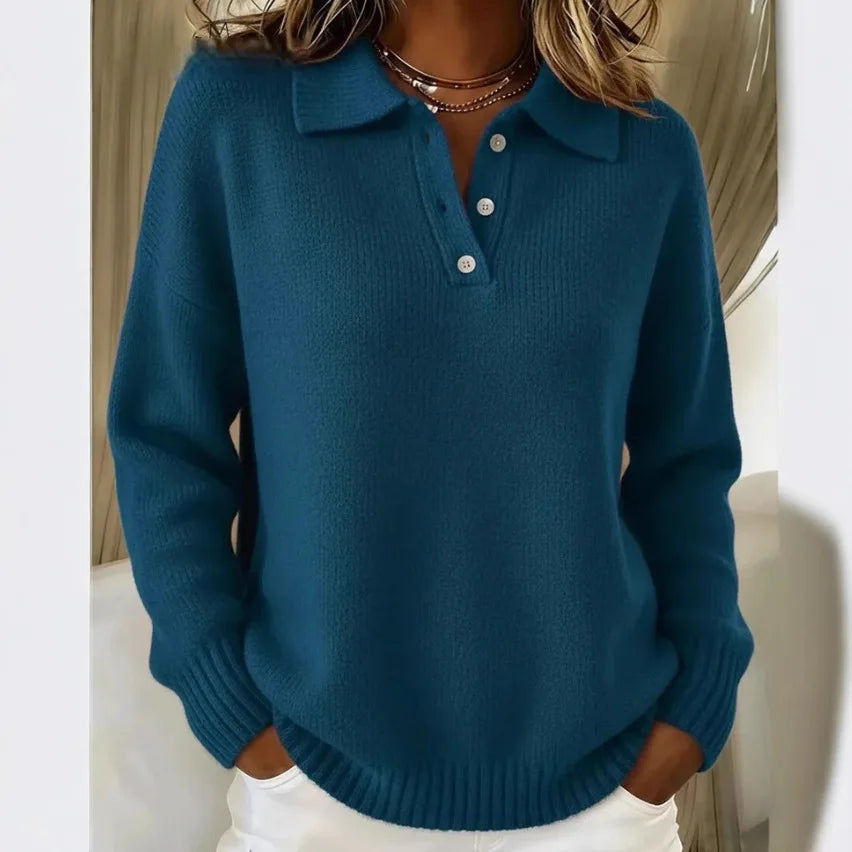 Milena | Knit Polo Sweater