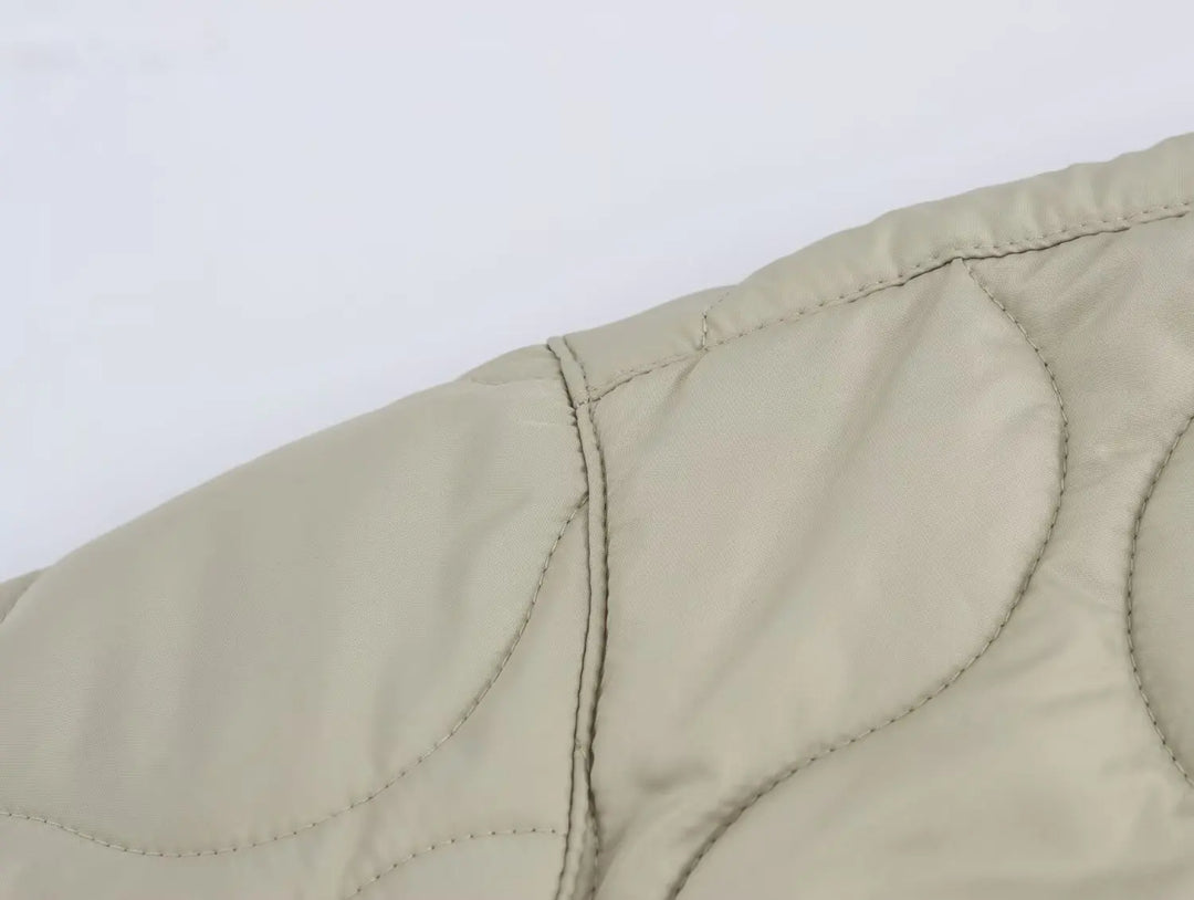 Arden - Collarless Quilted Jacket