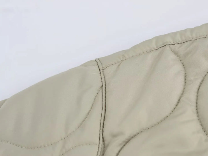 Arden - Collarless Quilted Jacket