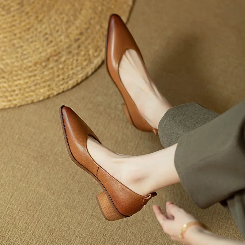Sandra | Classic Block Heel Pumps