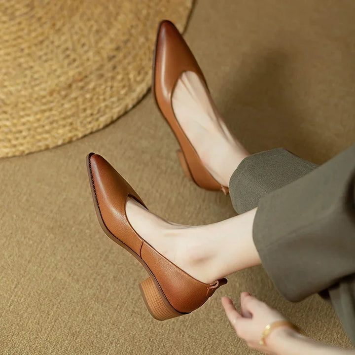 Sandra | Classic Block Heel Pumps