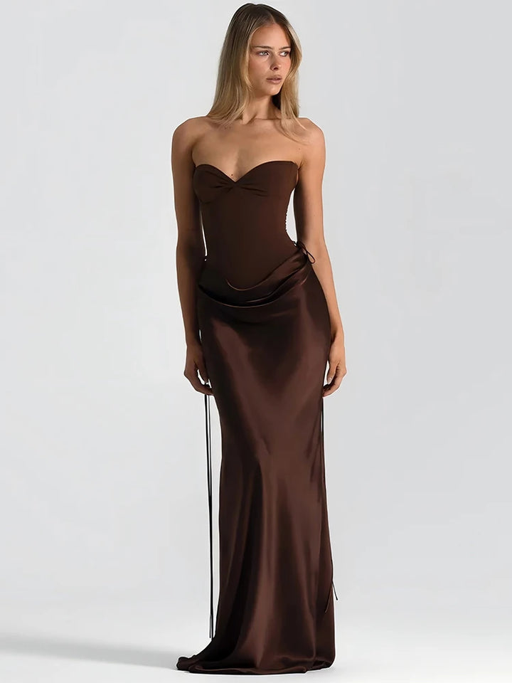 Valenna - Sculpted Strapless Maxi Dress