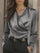 Layla | Satin Wrap Blouse