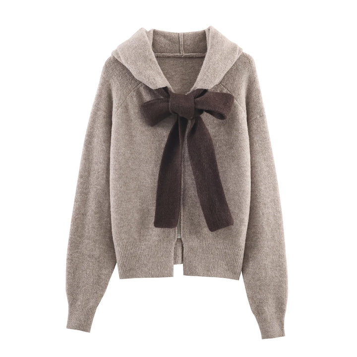 Mila - Bow Hooded Knit