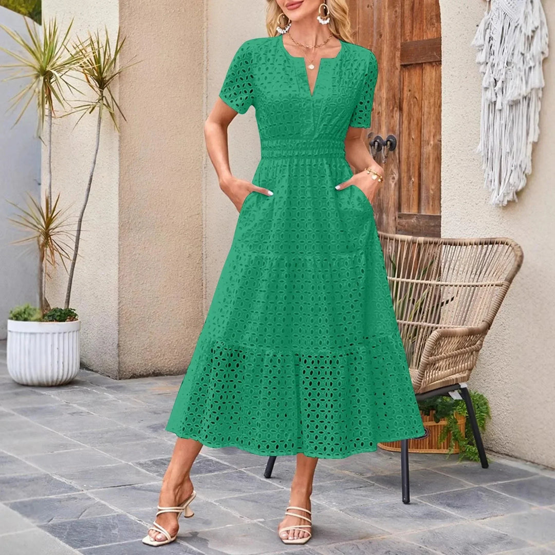 Lorraine | Elegant Lace Maxi Dress