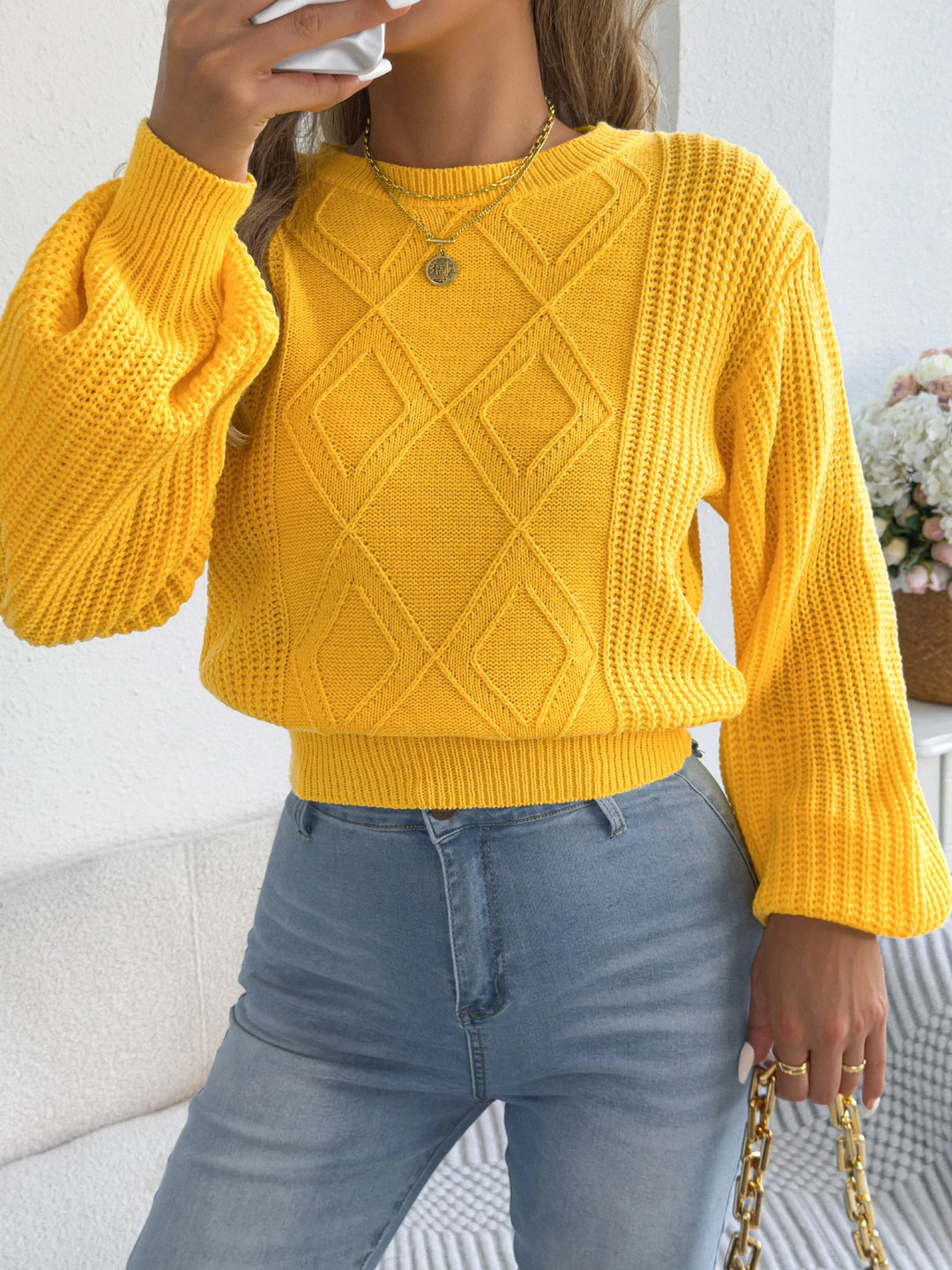 Sienna - Textured Knit Jumper