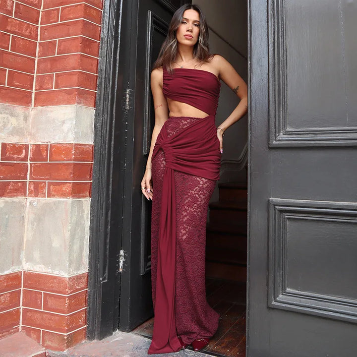 Elspeth | Asymmetric Maxi Dress