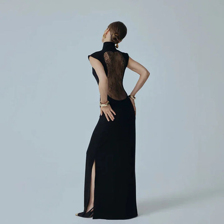 Zyra | Lace Back Maxi Dress