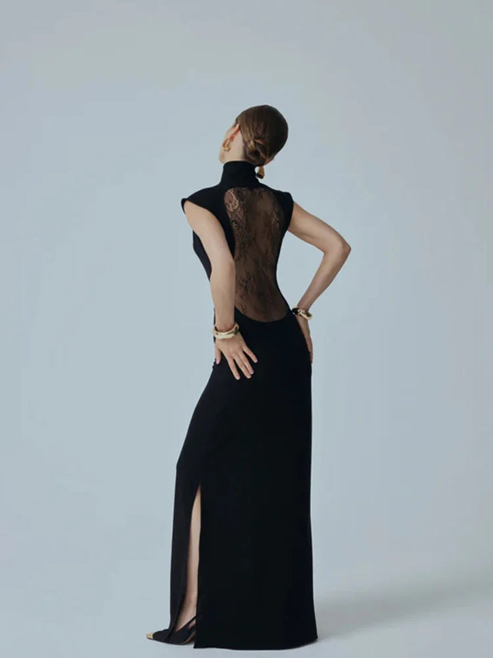 Zyra | Lace Back Maxi Dress