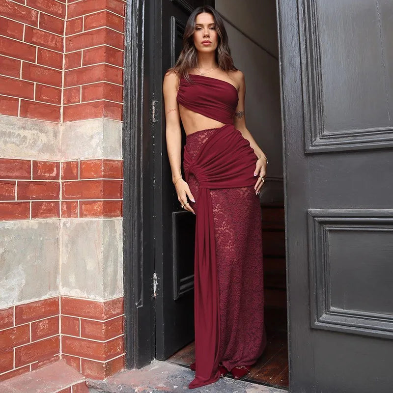 Elspeth | Asymmetric Maxi Dress