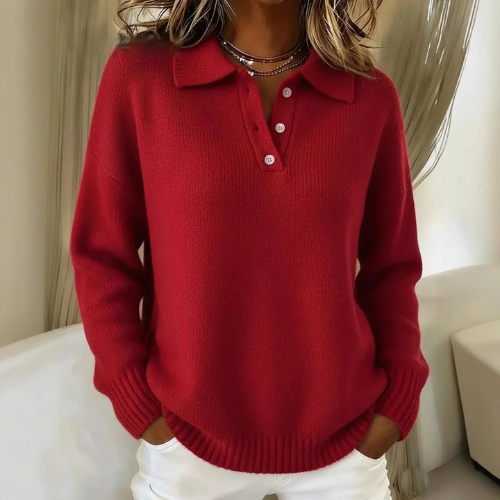 Milena | Knit Polo Sweater