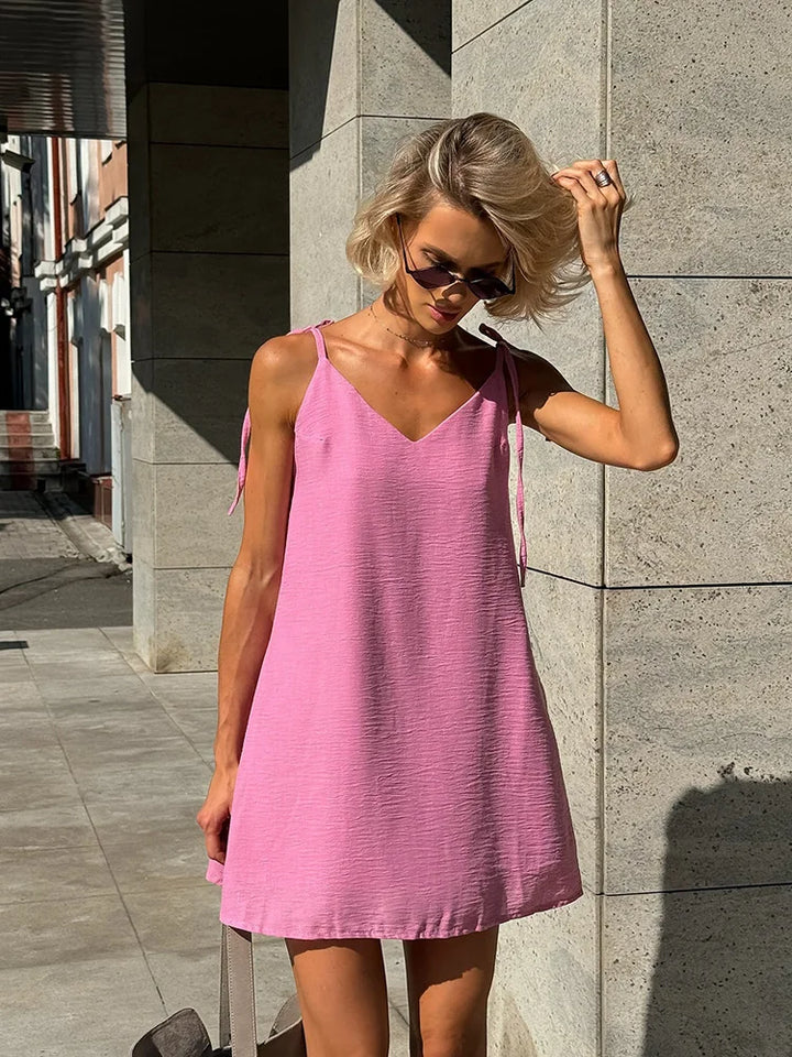 Claudia | V-Neck Bodycon Mini Dress