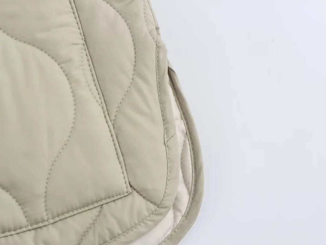Arden - Collarless Quilted Jacket