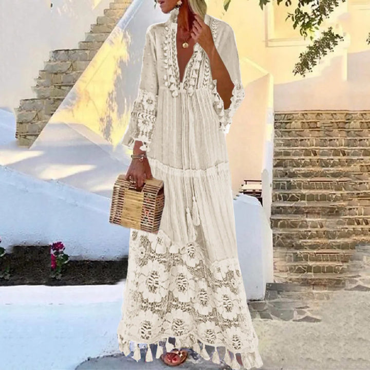 Izzy | Bohemian Lace Maxi Dress
