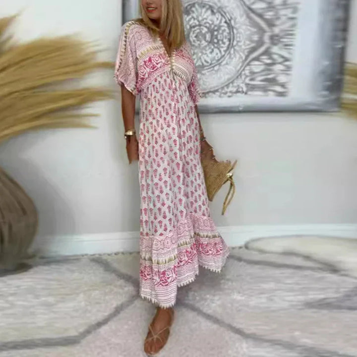 Mariala | Vibrant Bohemian Maxi Dress