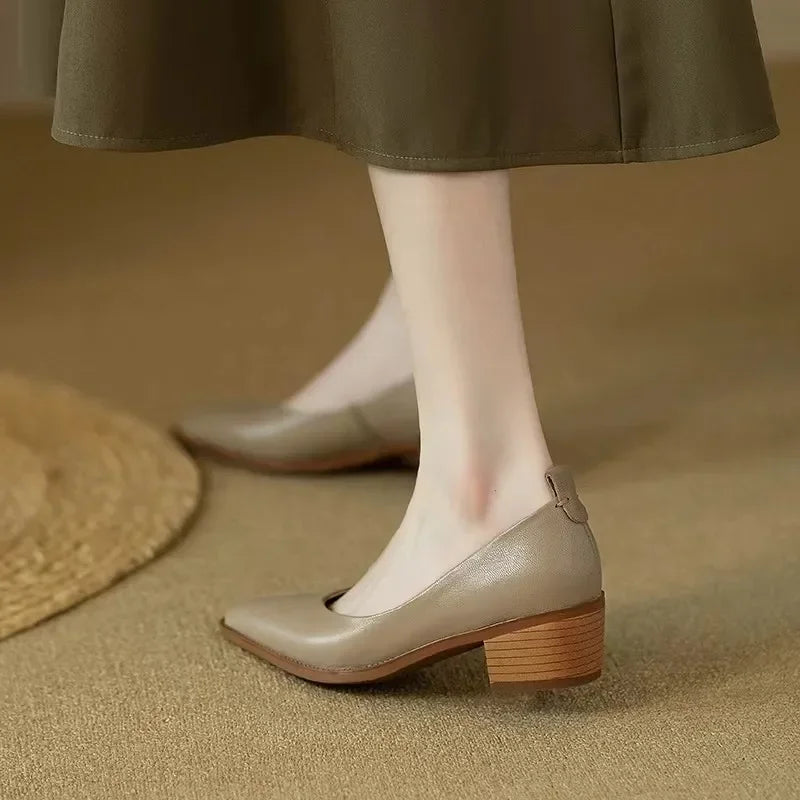 Sandra | Classic Block Heel Pumps