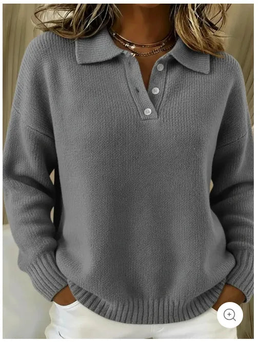 Milena | Knit Polo Sweater