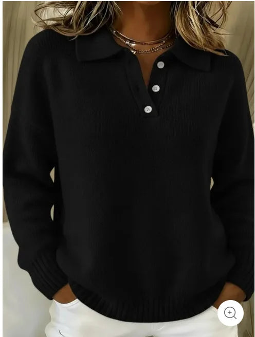 Milena | Knit Polo Sweater