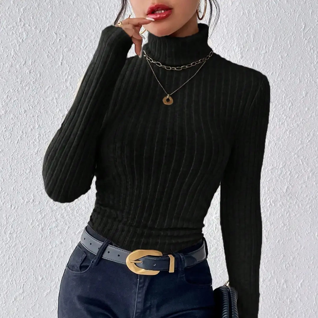 Raya - Ribbed Roll Neck