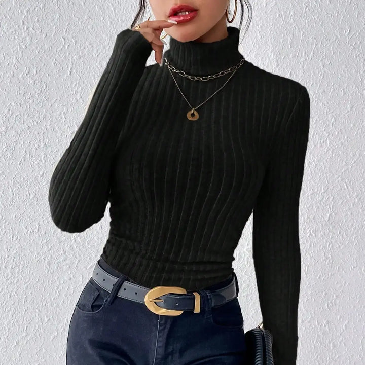 Raya - Ribbed Roll Neck