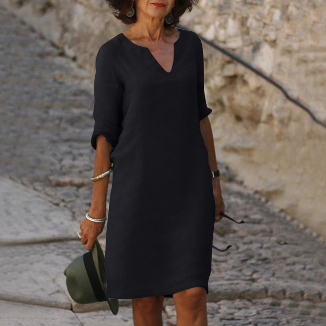 Lyrammi | Elegant V-Neck Dress