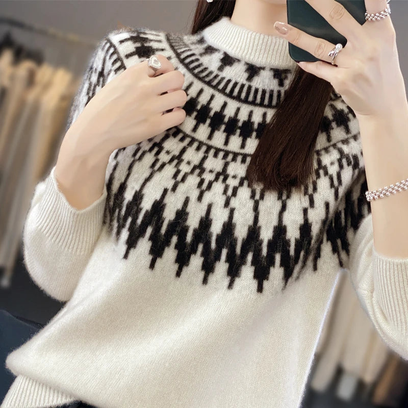 Elyse | Elegant Winter Knit Sweater