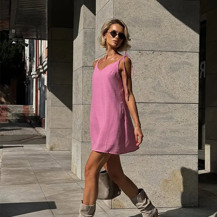 Claudia | V-Neck Bodycon Mini Dress