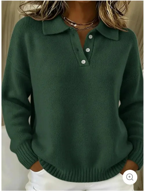 Milena | Knit Polo Sweater
