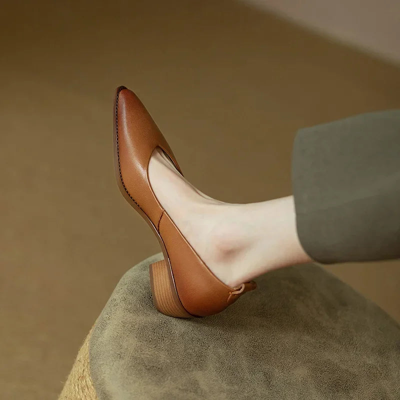 Sandra | Classic Block Heel Pumps