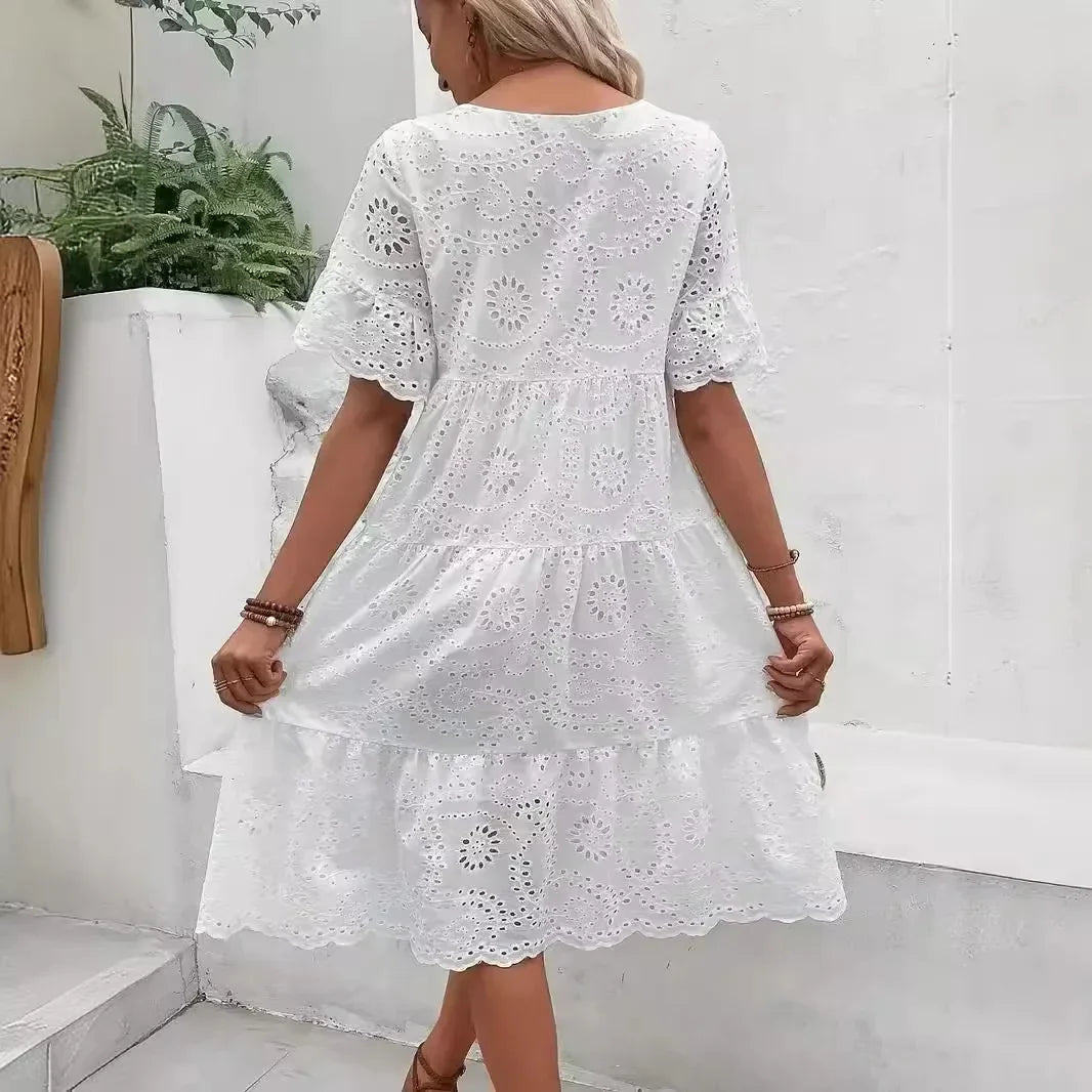 Jacky | Elegant Lace Midi Dress