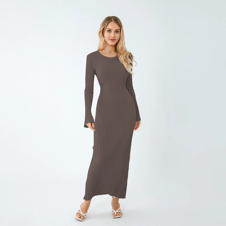Mia - Ribbed Knit Maxi Dress
