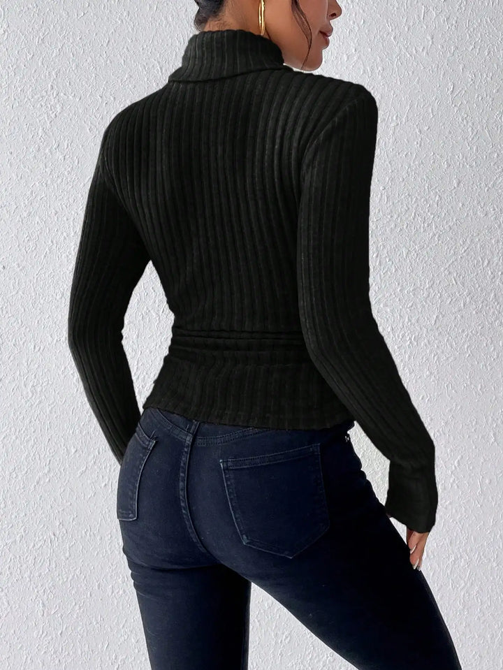 Raya - Ribbed Roll Neck