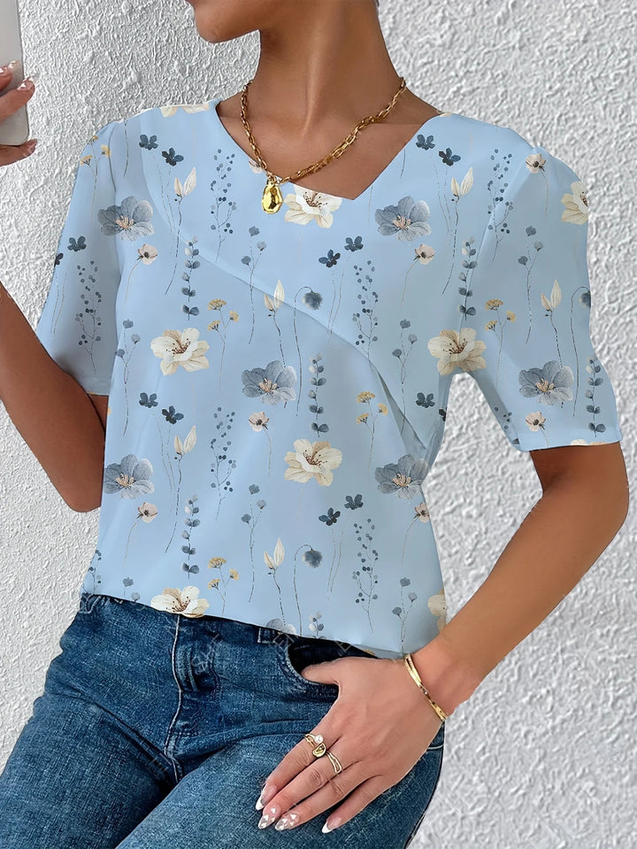 Grace - Soft Butterfly Print Blouse