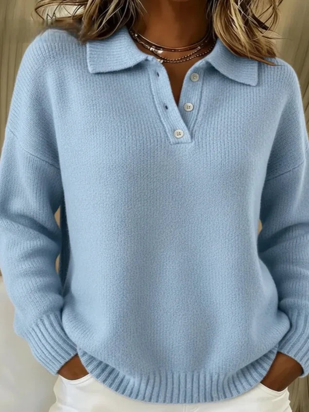 Milena | Knit Polo Sweater