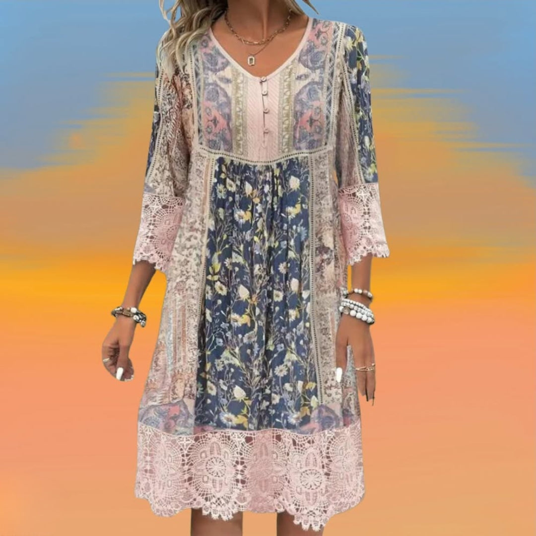 Zarela | Boho Luxe Midi Dress