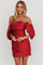 Magnolia | Off-Shoulder Mini Dress - Red