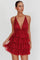 Auguste | Tulle Mini Dress - Burgundy