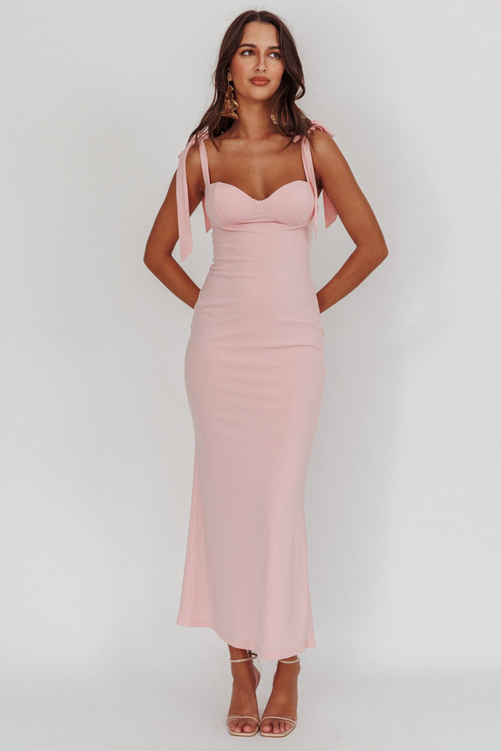 Rose Garden | Sweetheart Maxi Dress - Blush