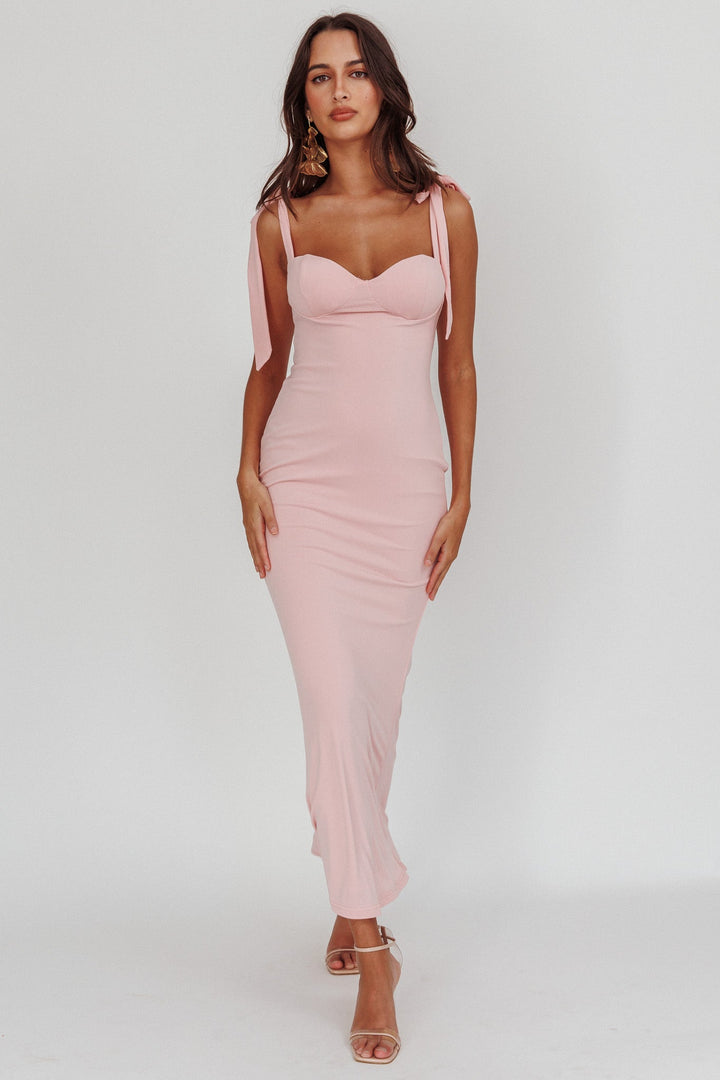 Rose Garden | Sweetheart Maxi Dress - Blush