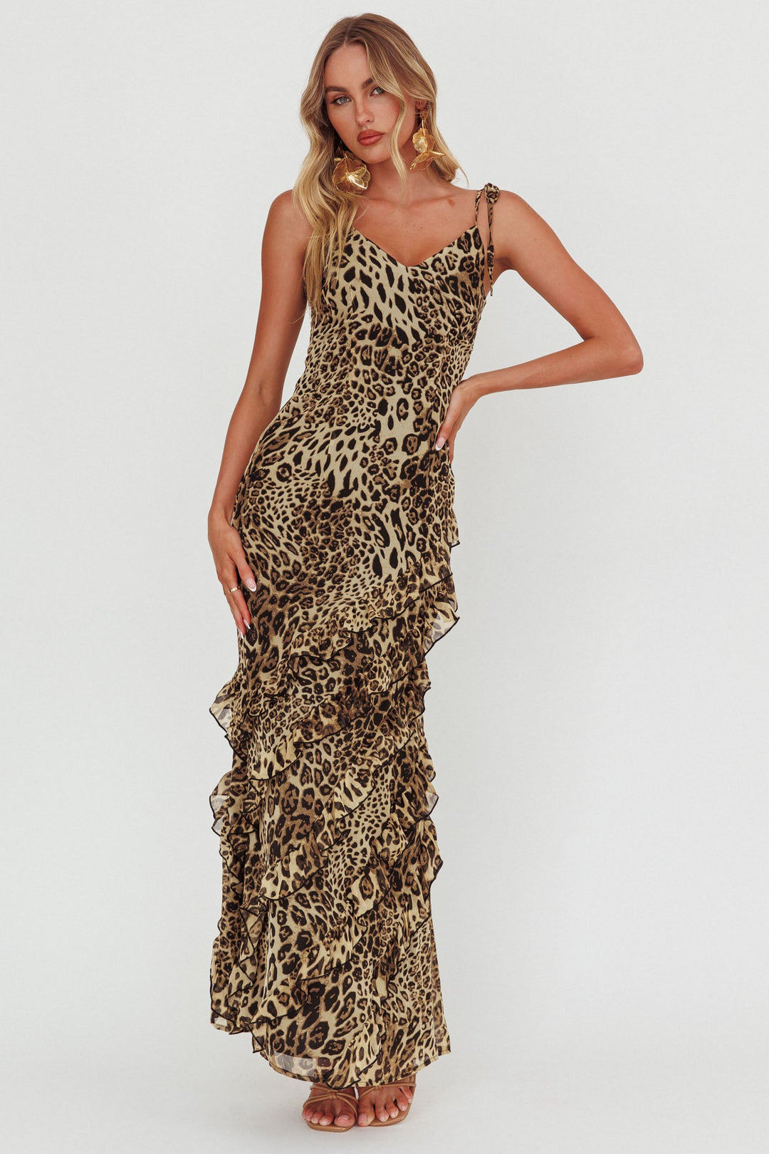 Valerie | Leopard Maxi Dress - Leopard