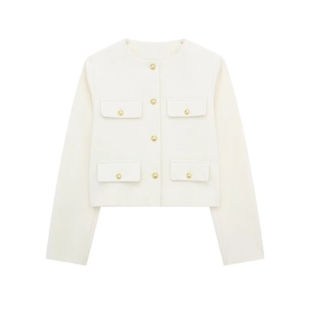 Odessa - Cropped Button Jacket